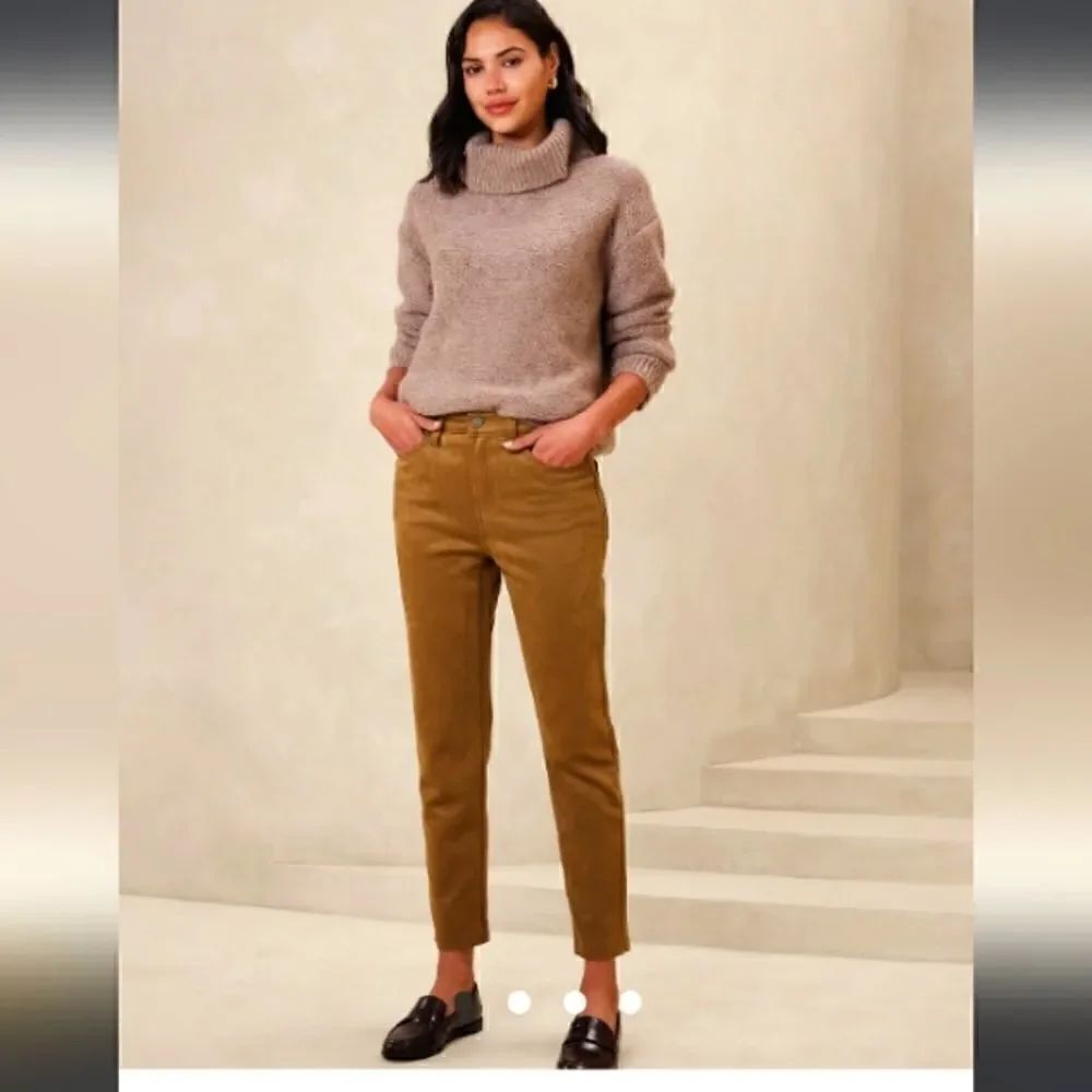 Banana Republic Vegan Suede High Rise Skinny Pants Sz 26/2 NWT